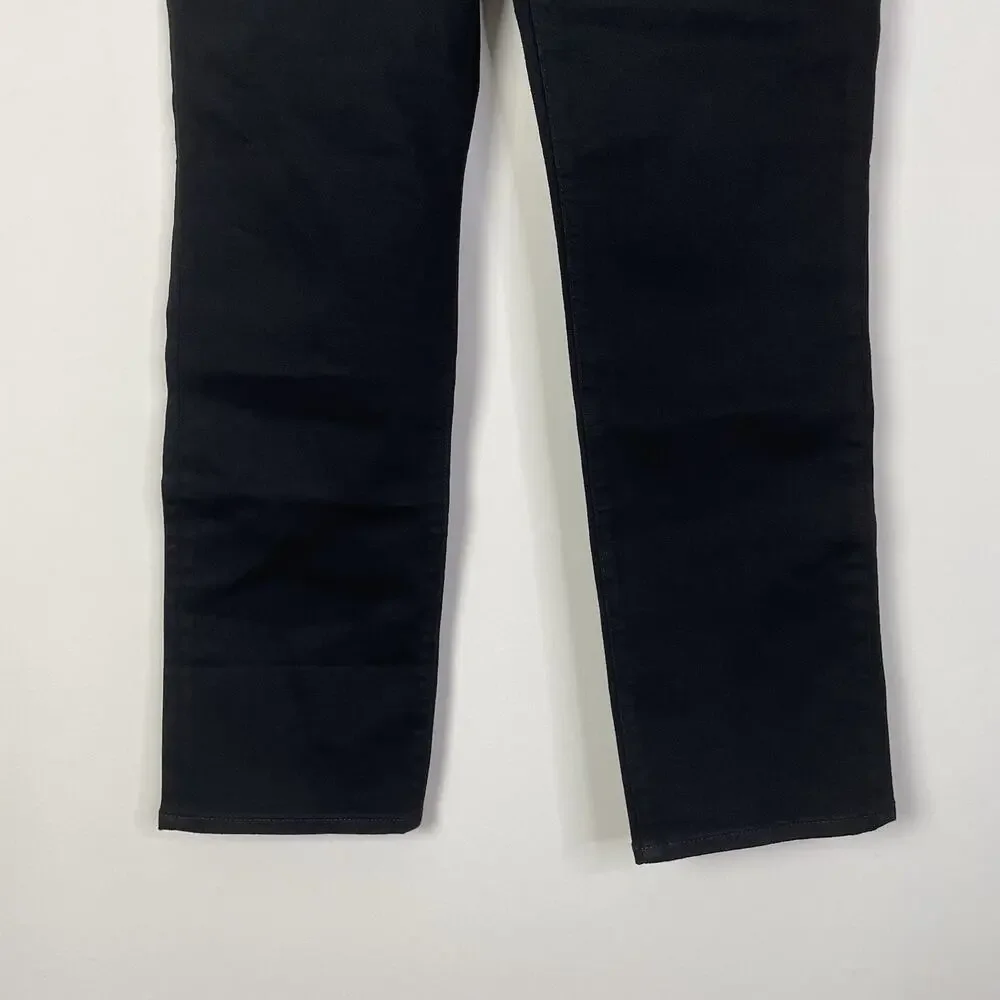 J. Crew Factory Tall Essential Straight Jean in All Day Stretch‎ 29T Black BT023